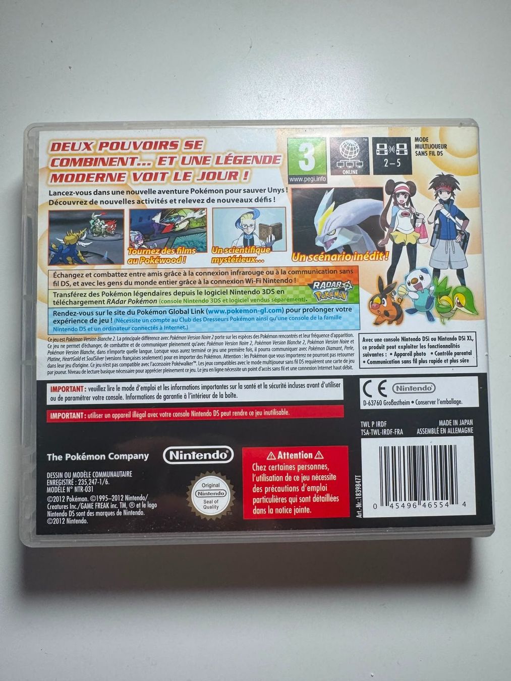 Pokémon Giochi: Jeu Nintendo DS Pokémon Version Blanche 2 complet – Usato da Genève venduto da DeinMarket 2