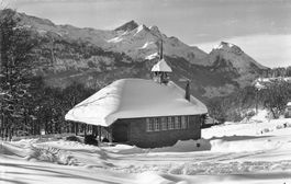 Hohfluh Hasliberg BE Kapelle Winterlandschaft