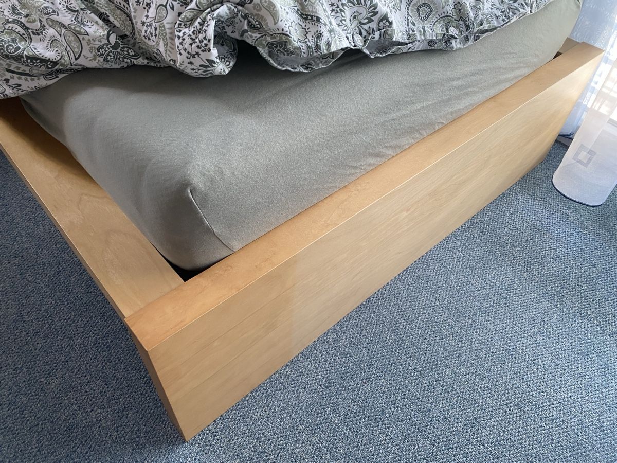 Betten: Einzel- Bett - Gestell aus Holz hell  – Gebraucht aus Ossingen von Blabaer 2