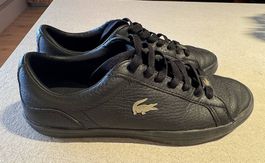 Schwarze Lacoste Leder-Turnschuhe, Grösse 40 - kaum getragen