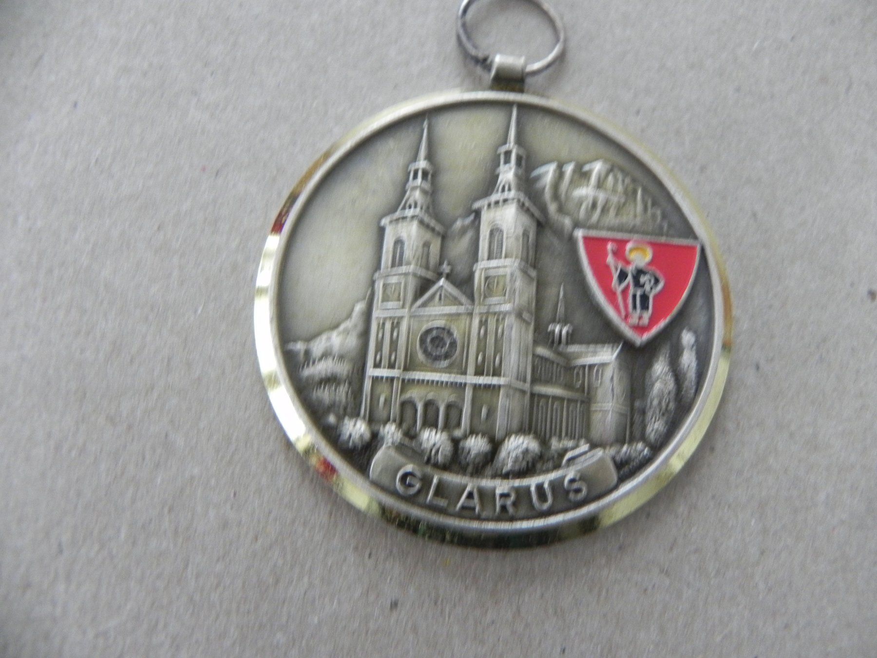 Medaillen: Schweizer Medaille Glarus GL Kirche1980 / 40 Gramm Gewicht – Gebraucht aus Siebnen von krimsie