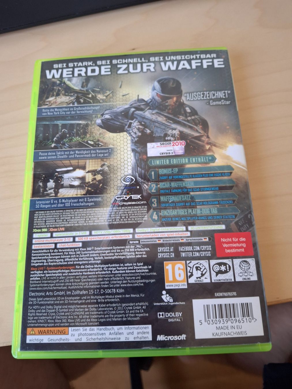 Jeux: CRYSIS 2 XBOX 360 – D'occasion à Ipsach par Wildlifecolors 1