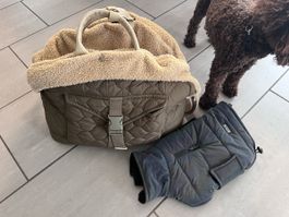 Hundetasche und Hundemantel sehr guter Zustand