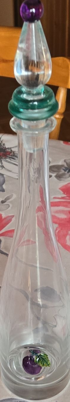 Altro: Bouteille.en verre élégante avec bouchon.(Prune) – Usato da Aven venduto da stphane1577