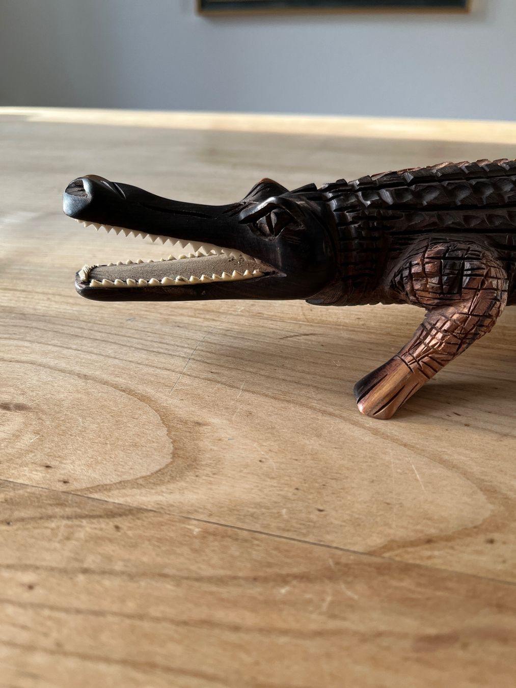 Sculture & Statue: Sculpture crocodile en ébène, objet d'art unique – Usato da Dübendorf venduto da SHAS2009