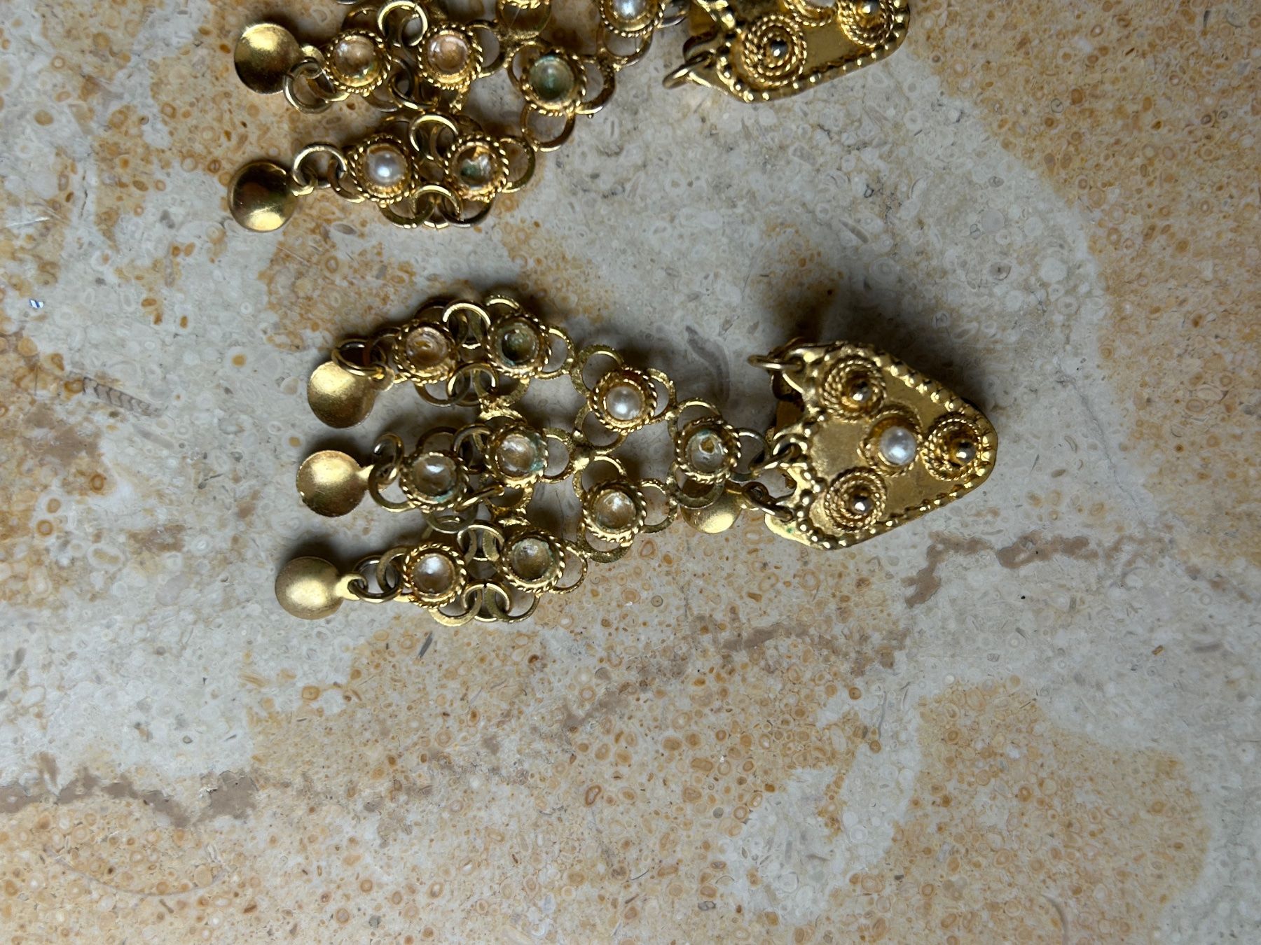 Ohrringe & -stecker: Gypsy Ohrenhänger mit kleinen Perlen – Gebraucht aus Laufen von belleskulptur 3