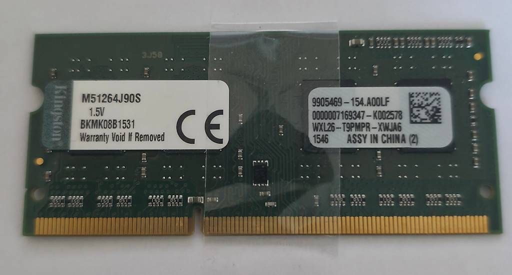 Memoria / RAM: Kingston DDR3 SODIMM RAM (29) – Usato da Basel venduto da Junior_Store