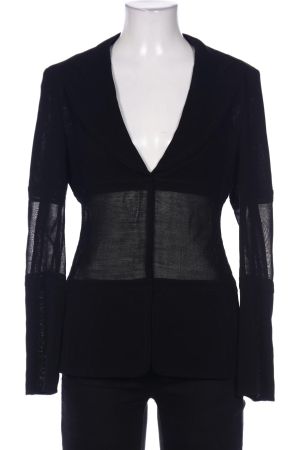 Strenesse Blazer 36 100% Wolle transparente Einsätze schwarz