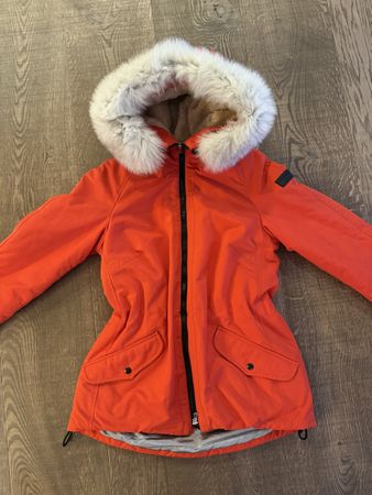 Peuterey women's winter jacket with fur trim hood