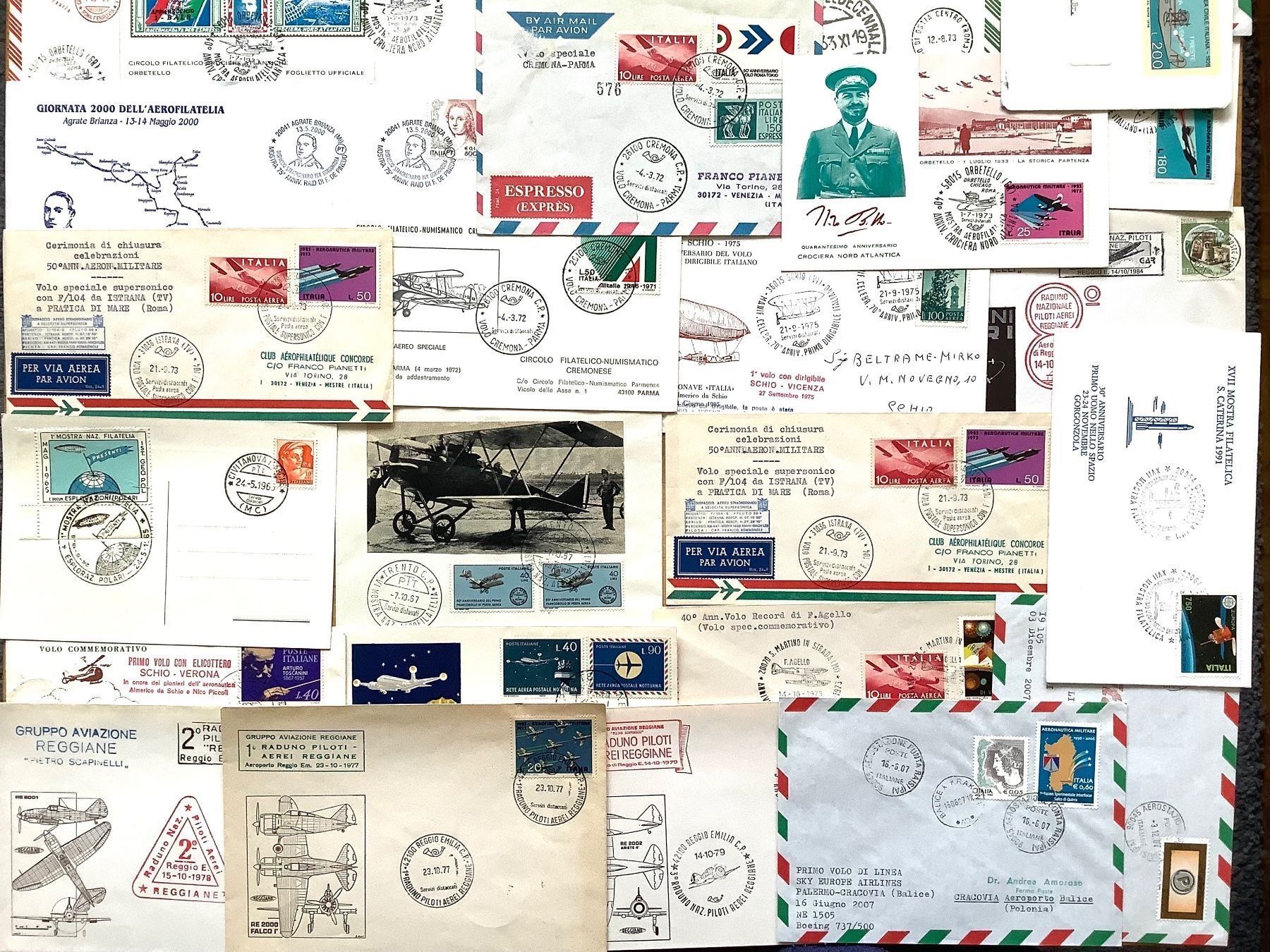 Tutti i francobolli: Italien / Aerophilatelie Briefe Sammlung – Usato da Liestal venduto da Skunk02 2