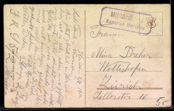 Cartes postales: AK Herisau, Kaserne – D'occasion à Berlin par bartko-reher 1