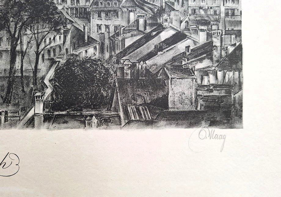Grafiken & Lithographien: Lithografie von Zürich, Maag – Gebraucht aus Alpnach Dorf von MZ001 4