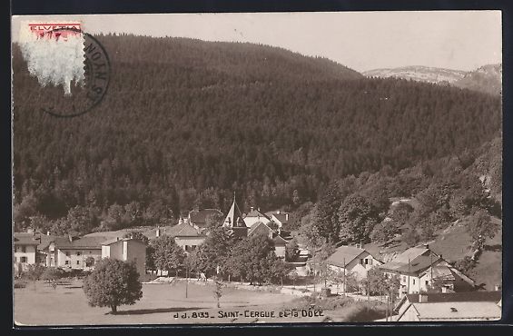 Cartoline postali: AK Saint-Cergue, Panorama et la Dole – Usato da Berlin venduto da bartko-reher