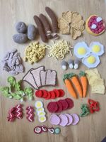 Gehäckelte Lebensmittel Spielküche