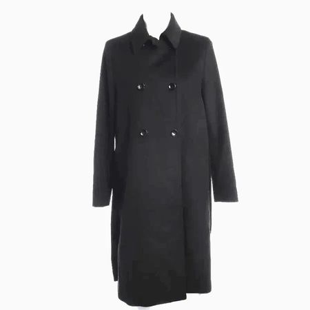 Elegante Max Mara Studio Damen Mantel Schwarz Gr 42