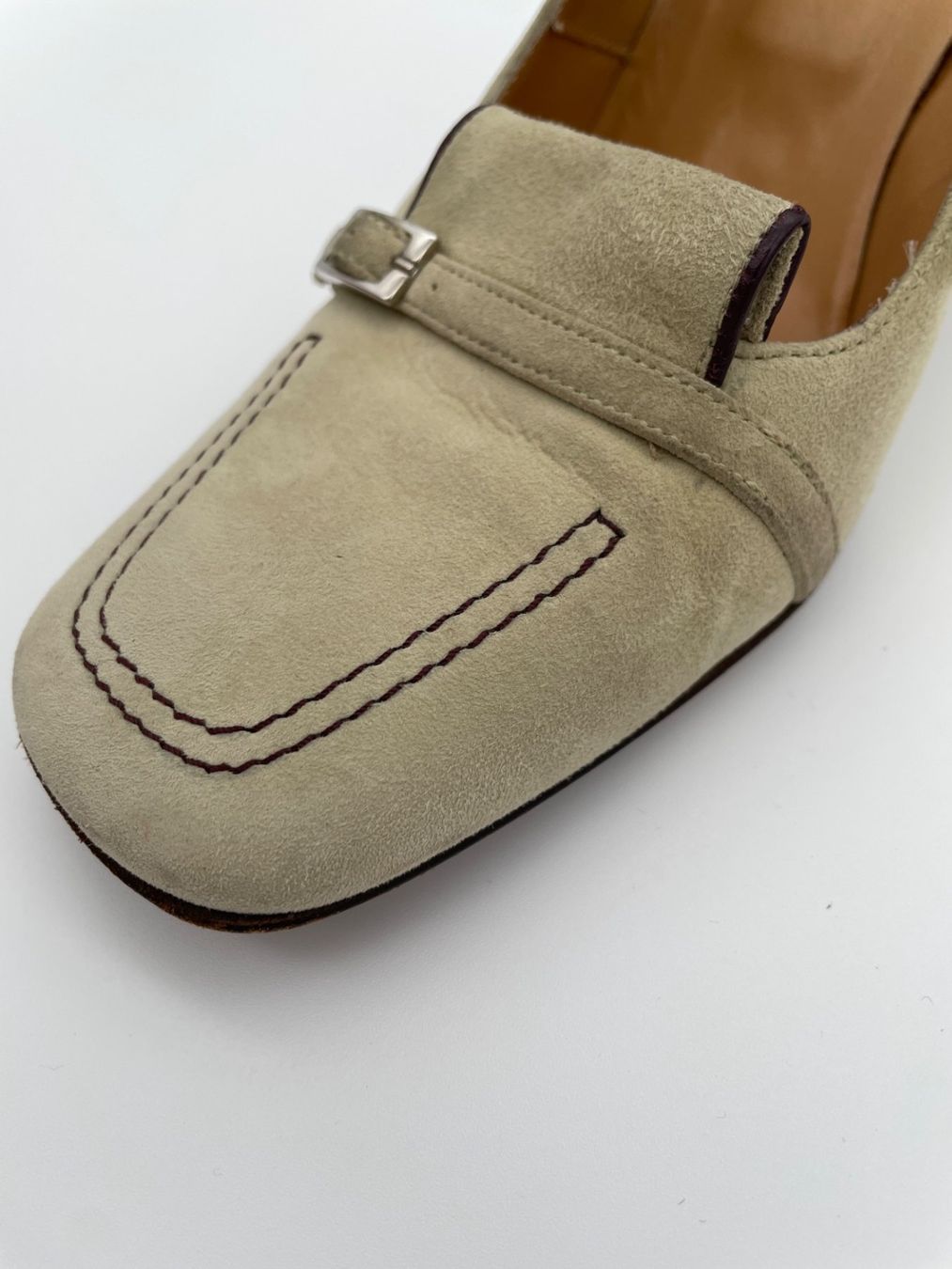 Bally Damenschuhe: Bally Suede Buckle Klassischer Pump EU 36.5 Beige – Gebraucht aus Zürich von shoe_shop 7