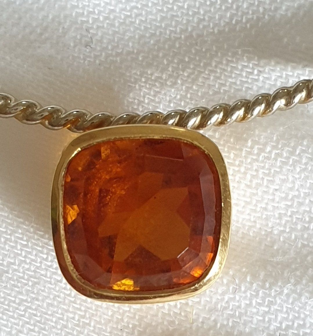 Catenine: Halskette mit Citrin – Usato da Breitenbach venduto da 49fleur