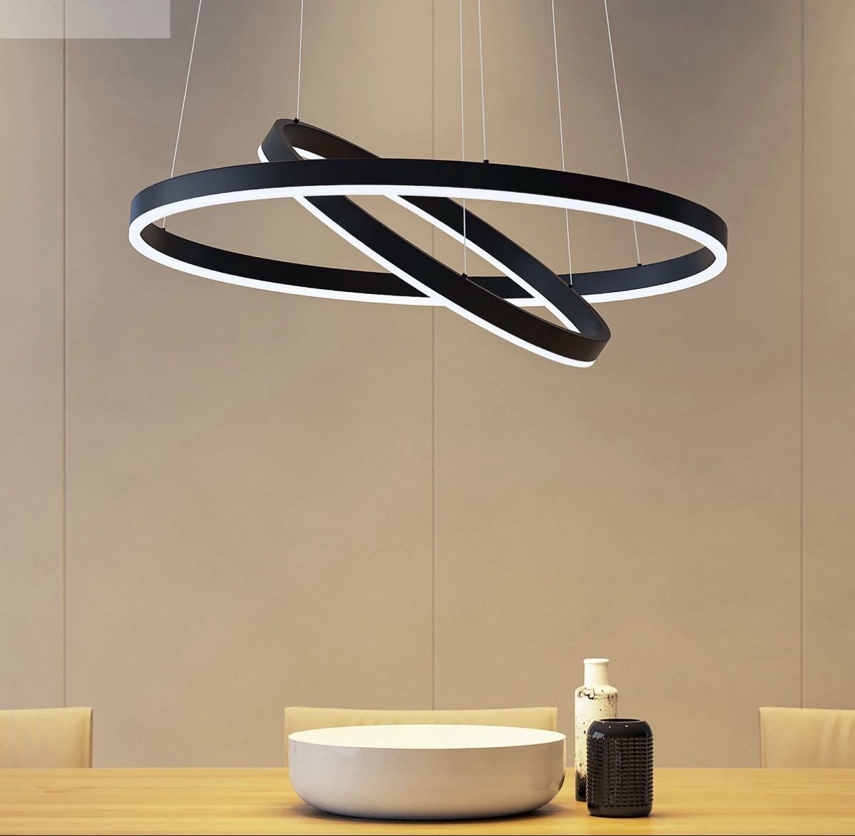 Lampade: Arcchio LED Hängelampe, 2 Ringe – Usato da Zürich venduto da car_cvl7 1