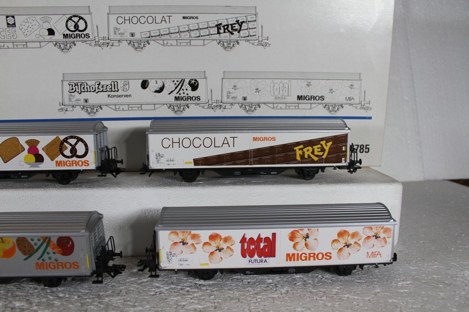 Märklin Modellini di ferrovie: Märklin SBB 4785 Migros Hbis – Usato da Triesen venduto da cor_62ts 4
