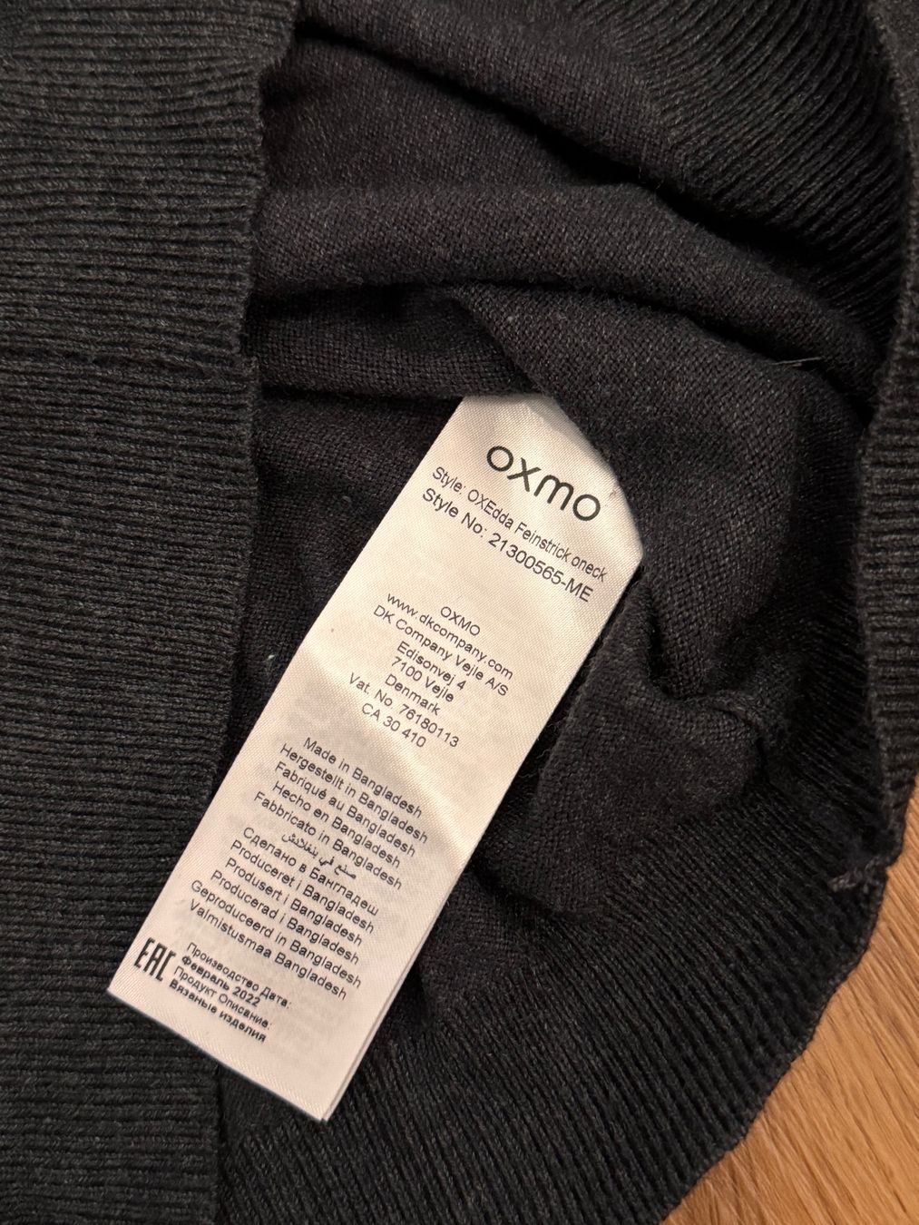 Maglioni & Felpe: Basic Pullover antrazit grau Oxmo Gr. S – Usato da Rothrist venduto da Fondgruebe 2