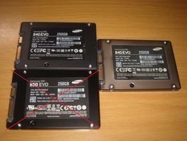 1 stück 250/256gb ssd. Samsung. Getestet.