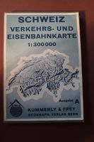 Schweiz Verkehrs- und Eisenbahnkarte. Ausgabe A, 1 : 300.000