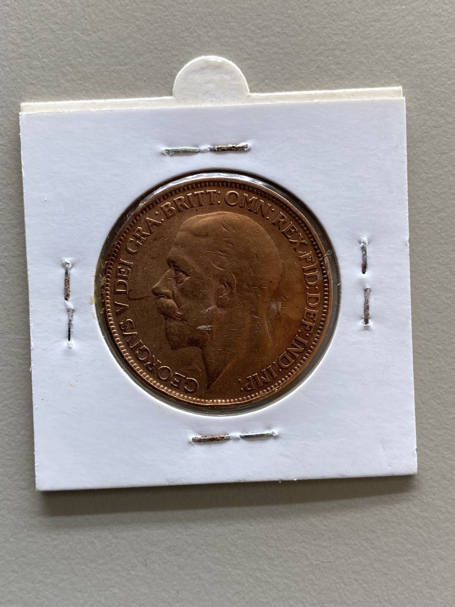 Alle Münzen: GB - 1 penny - 1927 – Gebraucht aus Payerne von Mike1682 1