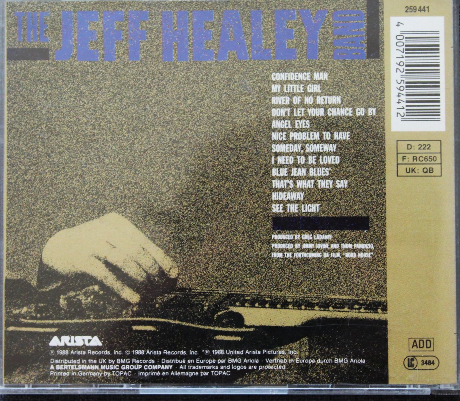 CDs: Jeff Healey Band / See the light – Gebraucht aus Worblaufen von Cookie23 1