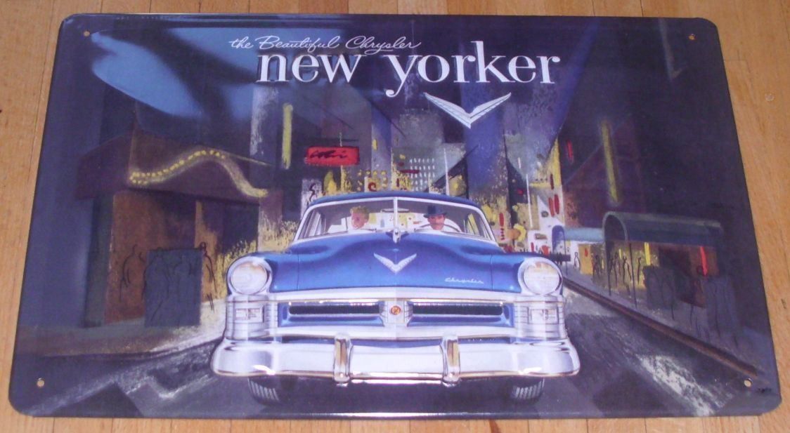Insegne: Blechschild 3D-CHRYSLER NEW YORKER – Nuovo e nell'imballaggio originale da Rupperswil venduto da big-one-sale