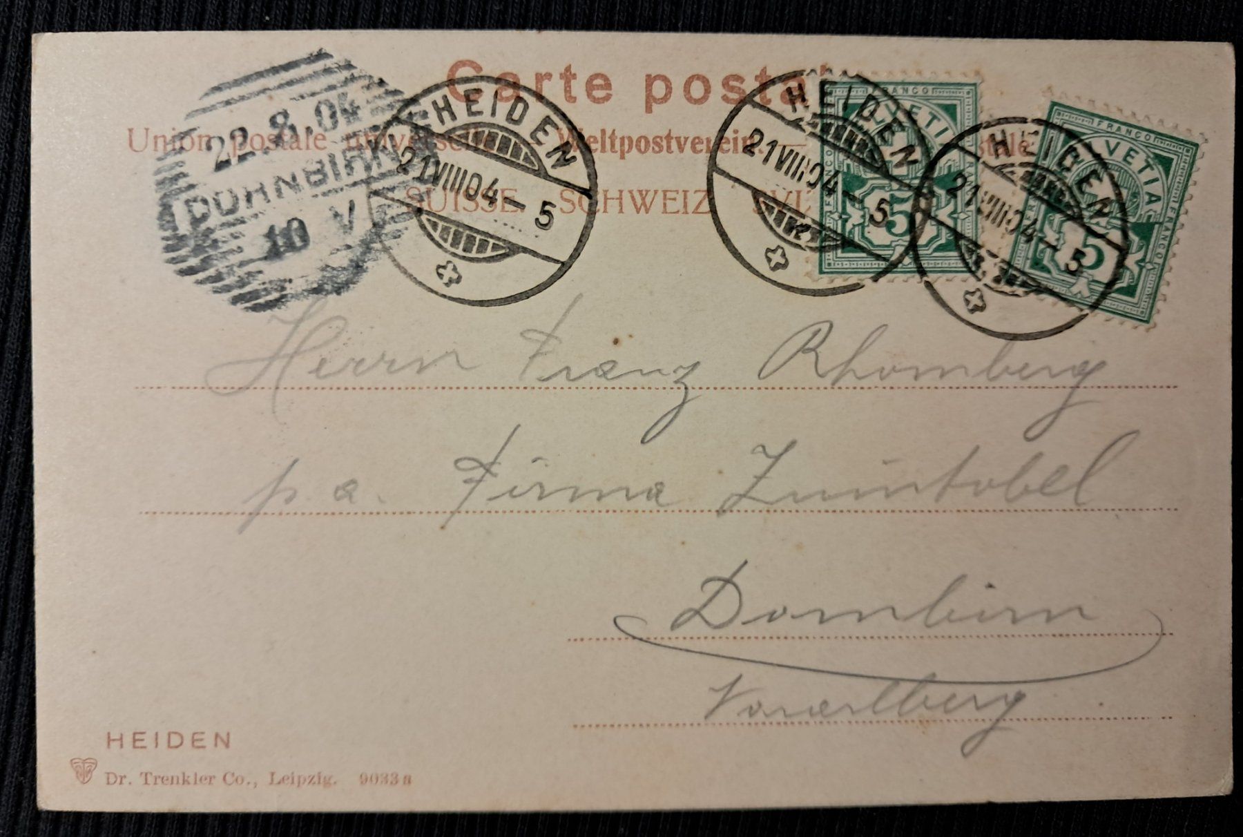 Cartoline postali: HEIDEN 1904 – Usato da Ponto Valentino venduto da giorgia06 1