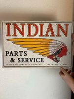 Tôle Schild INDIAN vintage