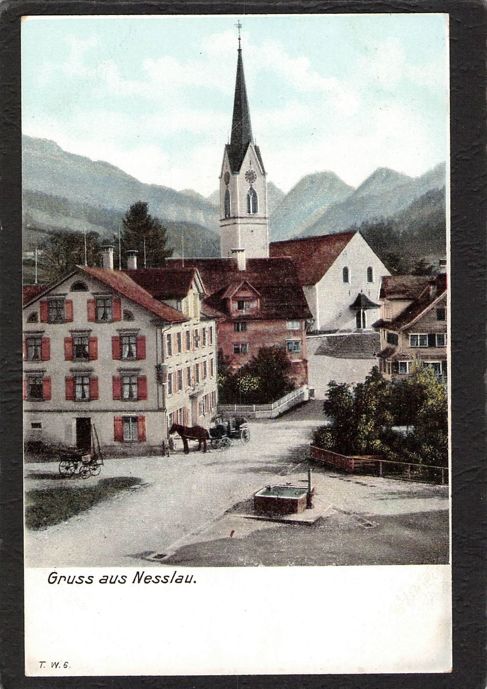 Cartoline postali: Gruss aus Nesslau SG – Usato da Reichenburg venduto da Pipo-67
