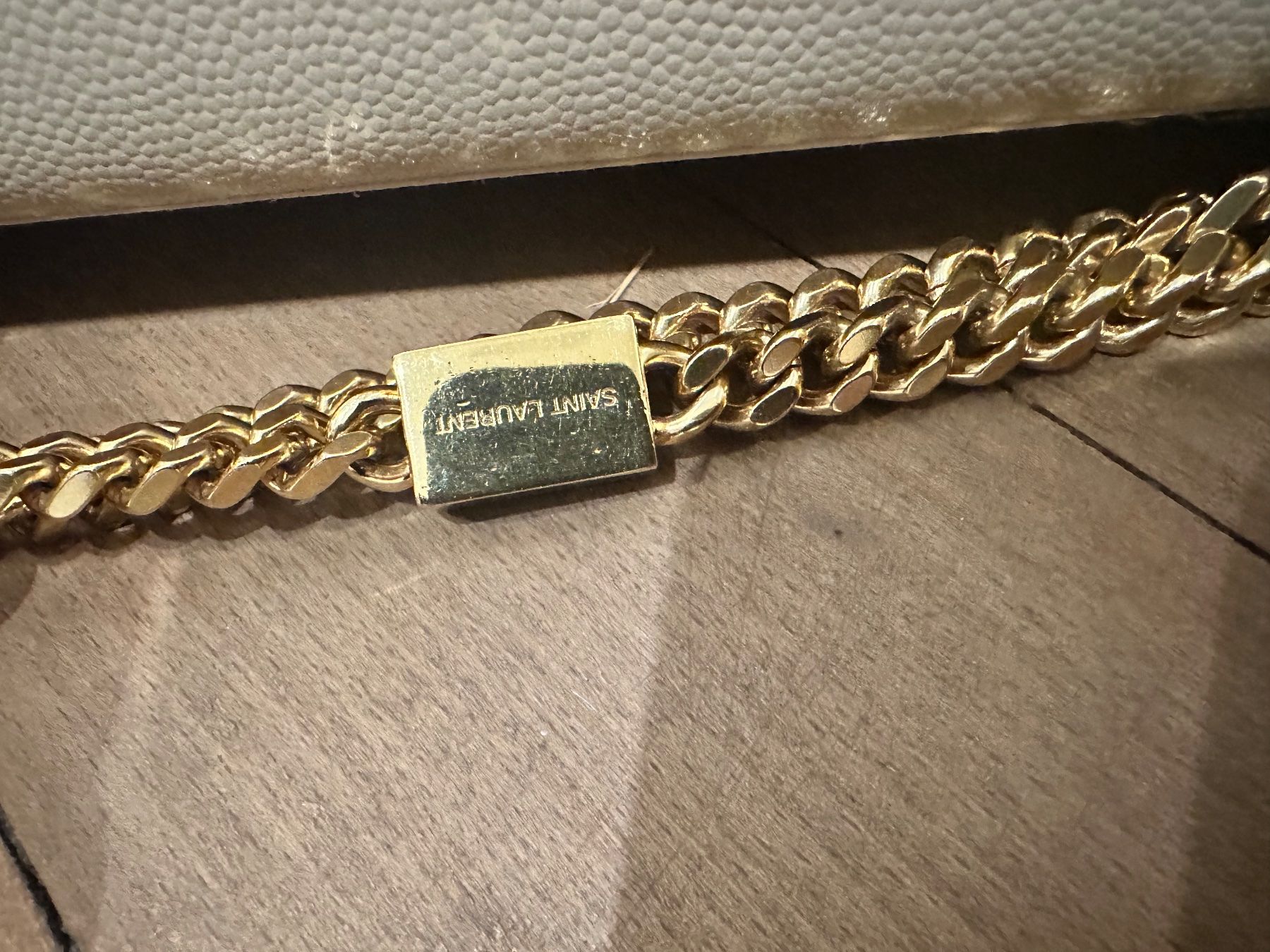 Saint Laurent Borse da donna: Saint Laurent Kate Medium Beige – Usato da Zürich venduto da Eeclat 2
