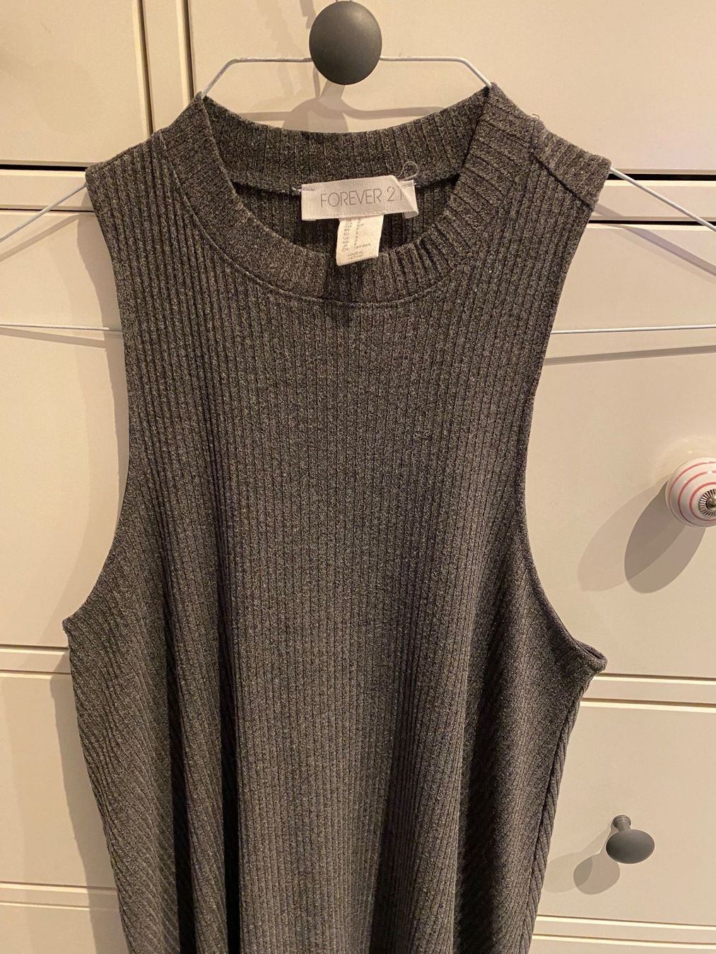 Kleider: Trikott Kleid Forever 21 Gr. S gerippt grau – Neu (gemäss Beschreibung) aus Goldau von Rjn 1