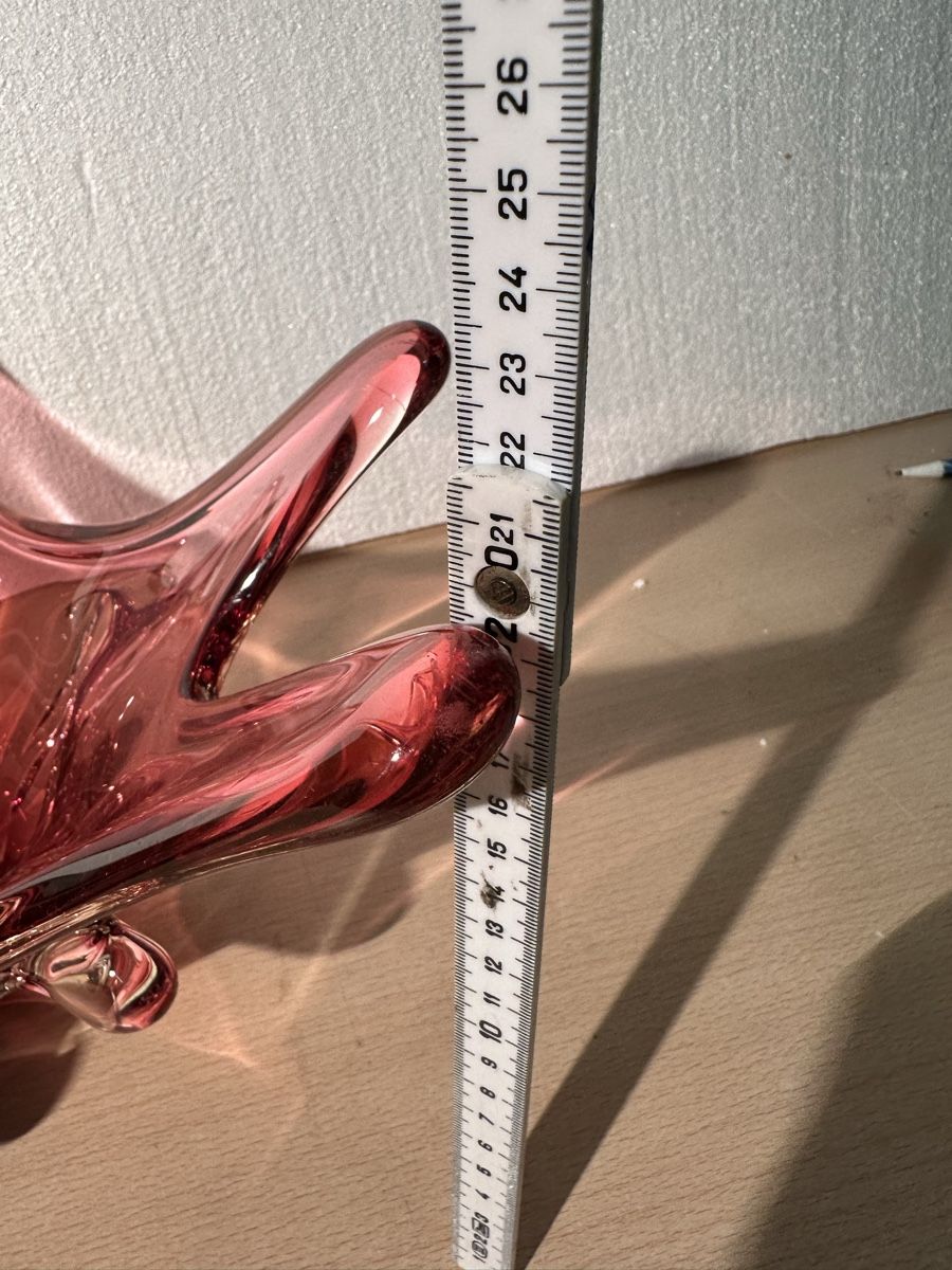 Ciotole: Coupe décorative en verre rose – Usato da Lausanne venduto da artnouveau04 8