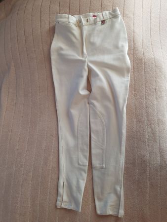 Reithose weiss (für Tourniere) Grösse 40