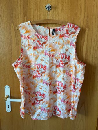 Leinen (55%) Baumwolle (45%) Sommertop Gr. M/L