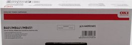 Original OKI B401, MB441, MB451 black Toner, 44992401