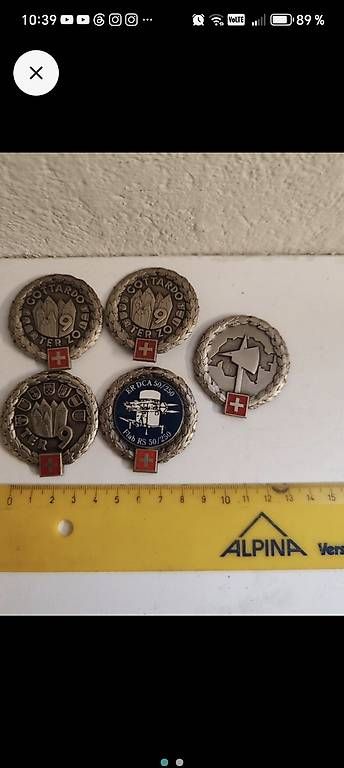Placchette & Badge: 5 Abzeichen der Schweizer Armee  – Usato da Wila venduto da neu_s8qs 1