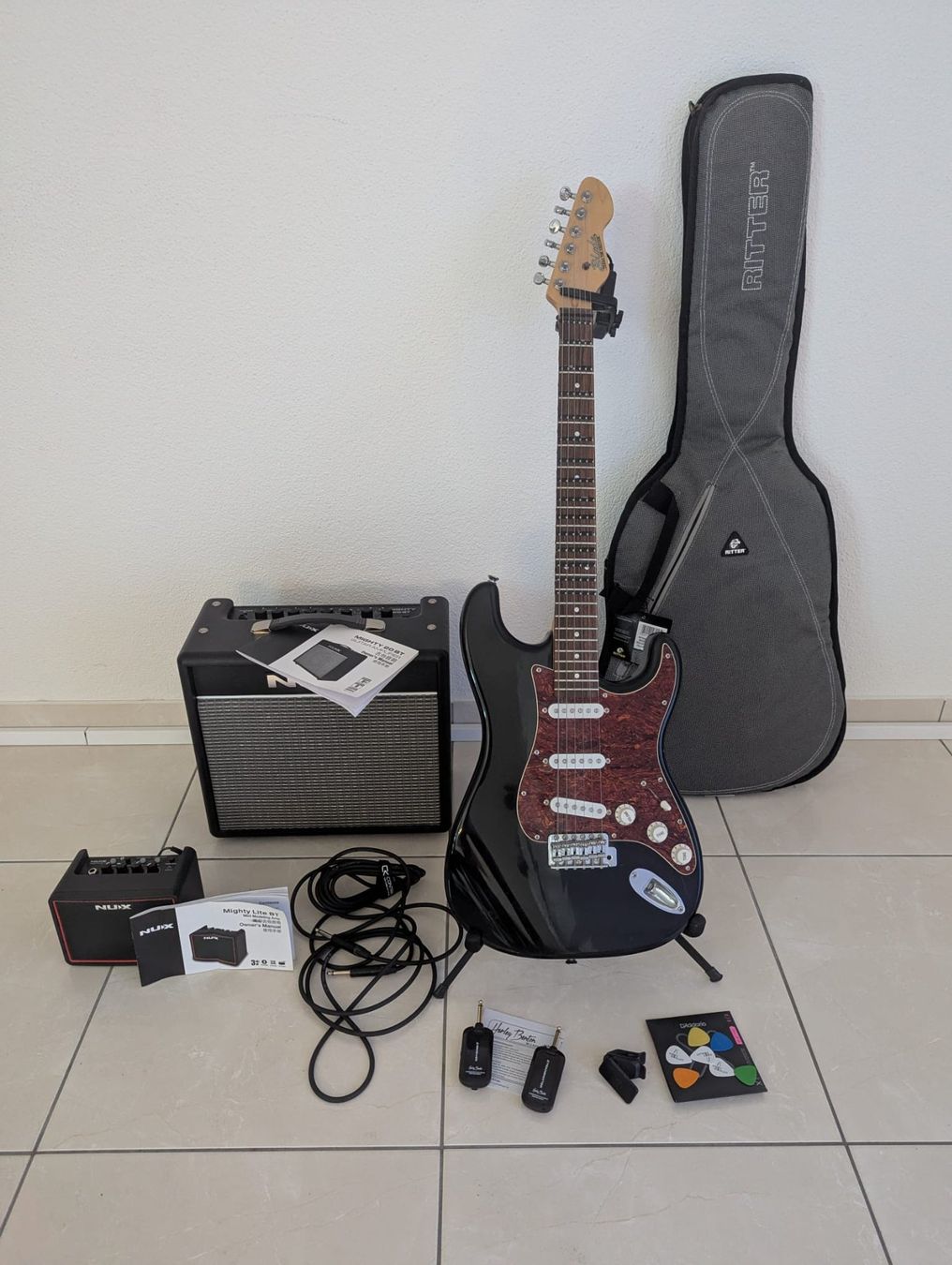 Strumenti musicali: E-Gitarre Blade Texas TM komplettes Set – Nuovo (secondo la descrizione) da Gersau venduto da Didi_62