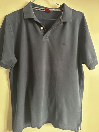 s.Oliver Herren Poloshirt Grösse MBlau Baumwolle Top Zusta