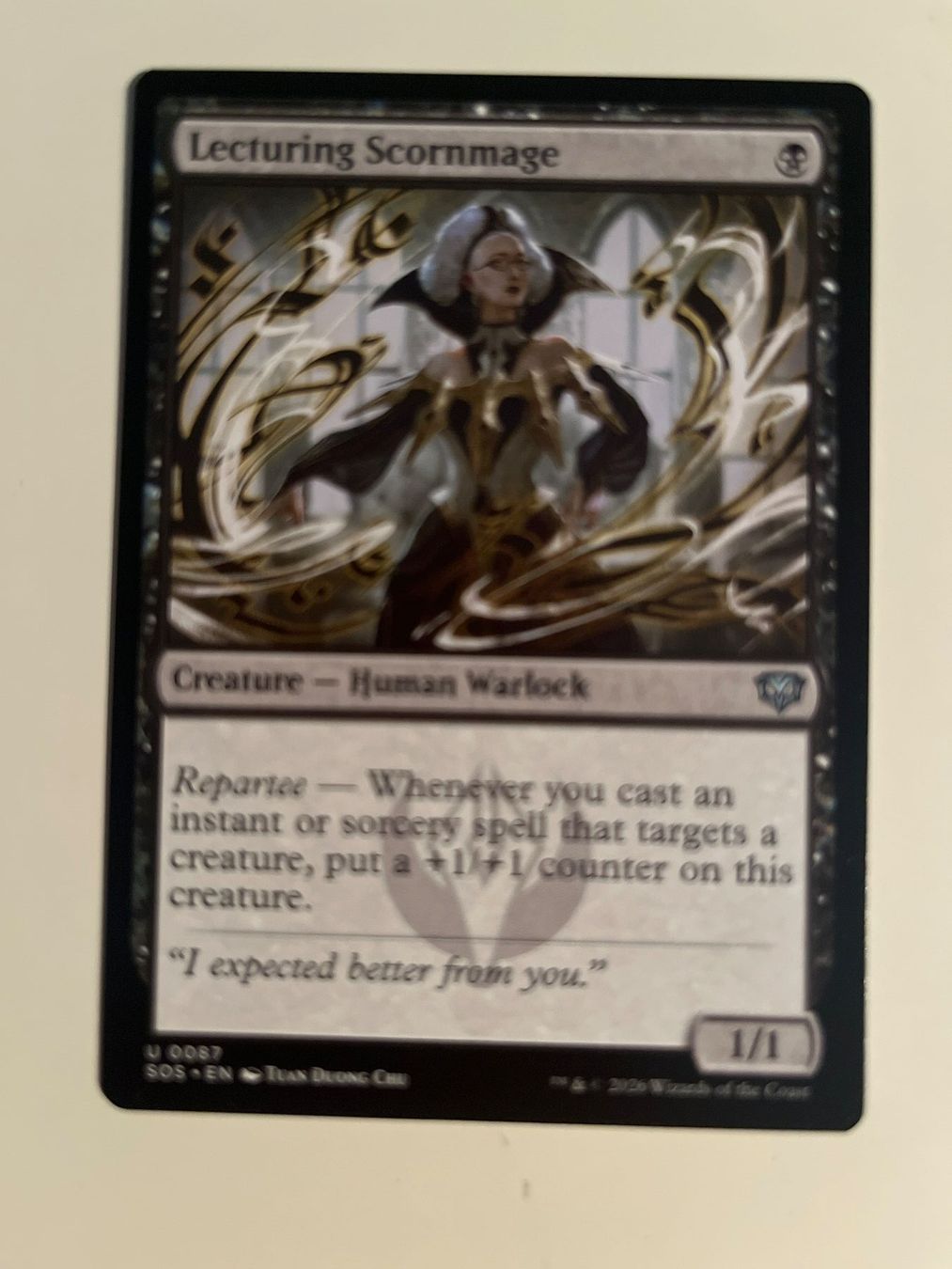 Magic The Gathering Carte collezionabili: 1 x Lecturing Scornmage - Magic: The Gathering - MtG – Usato da Kriens venduto da Shadi1980