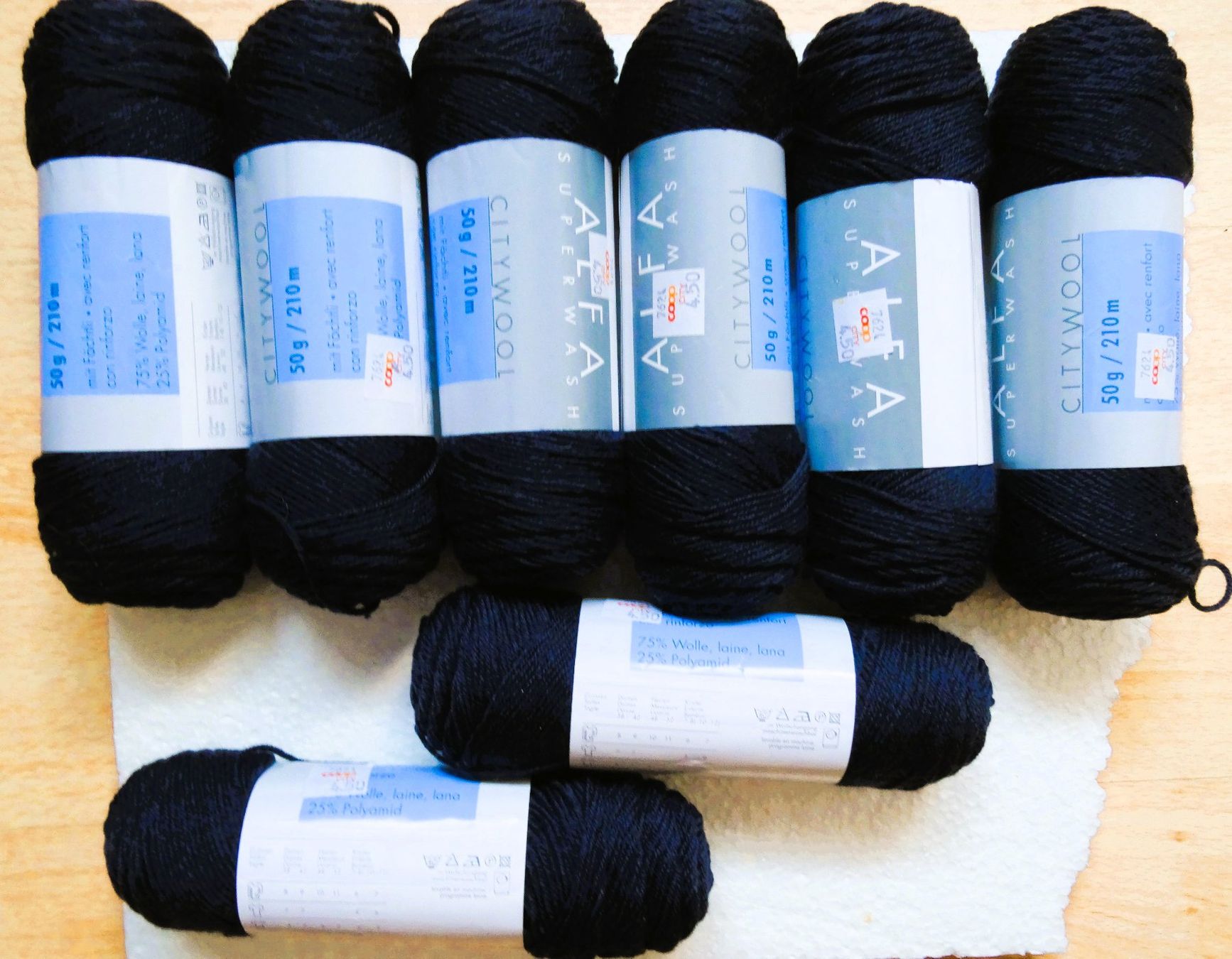 Wolle: 8 Strangen Socken Wolle Blau – Neu und originalverpackt aus Gossau SG von oreliefredy 3