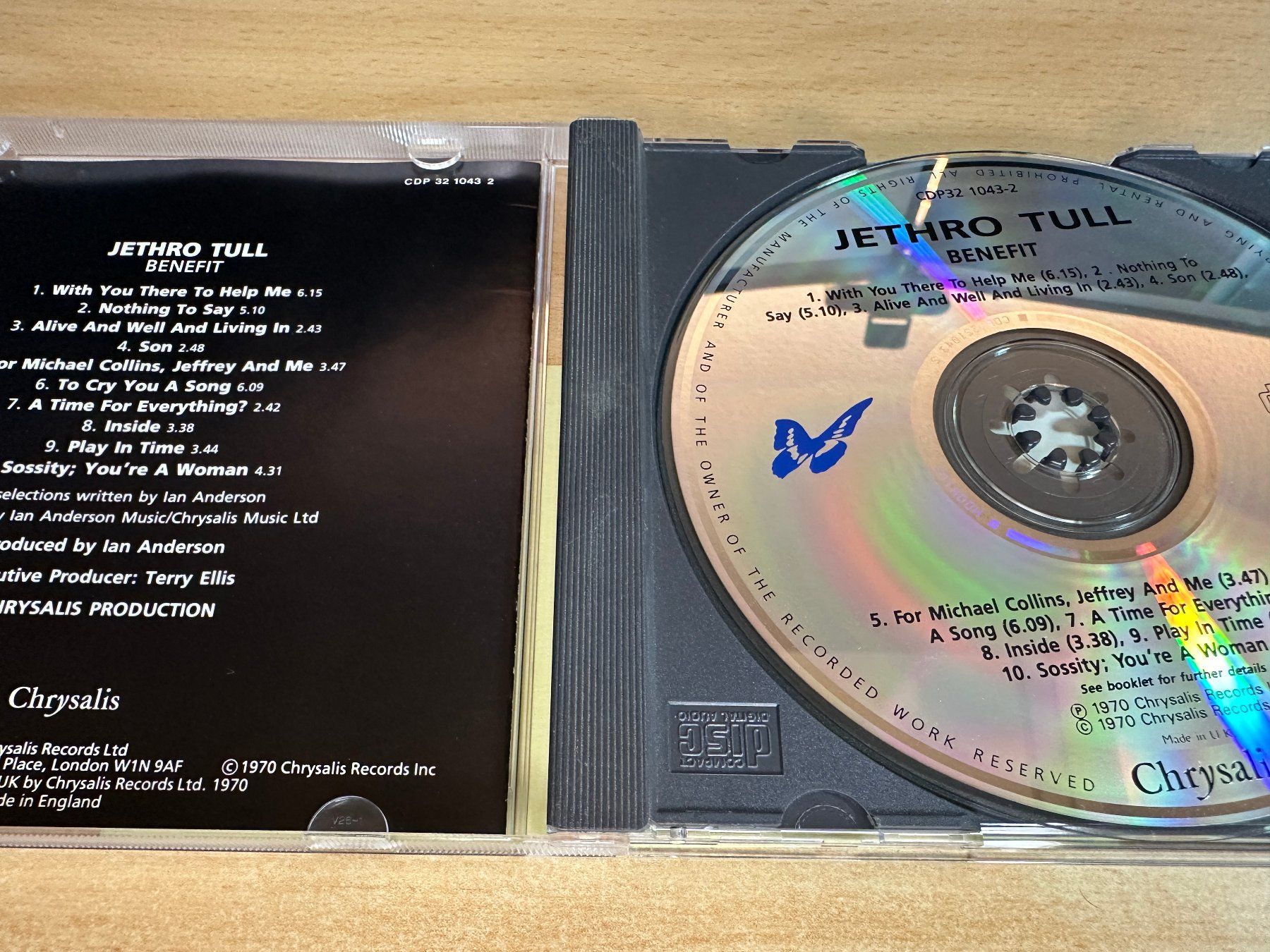 CD: F8 Jethro Tull – Benefit – Usato da Rikon im Tösstal venduto da Alpenmutz 2