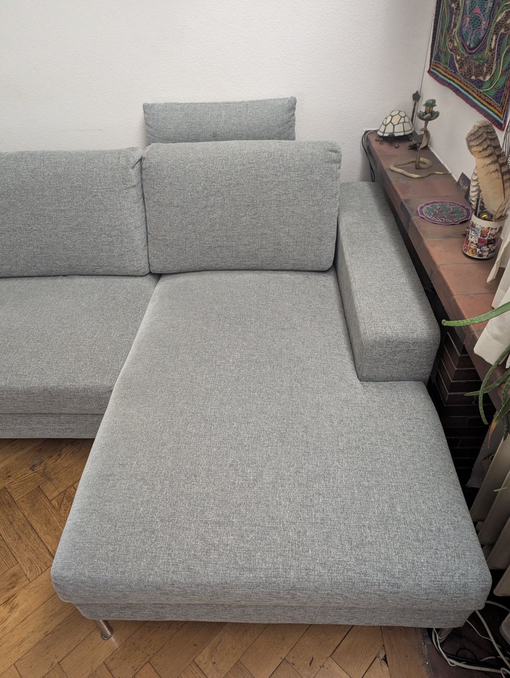 Pfister Divani: Elegantes graues Sofa von Pfister – Usato da Zürich venduto da iselluanaquarium 3