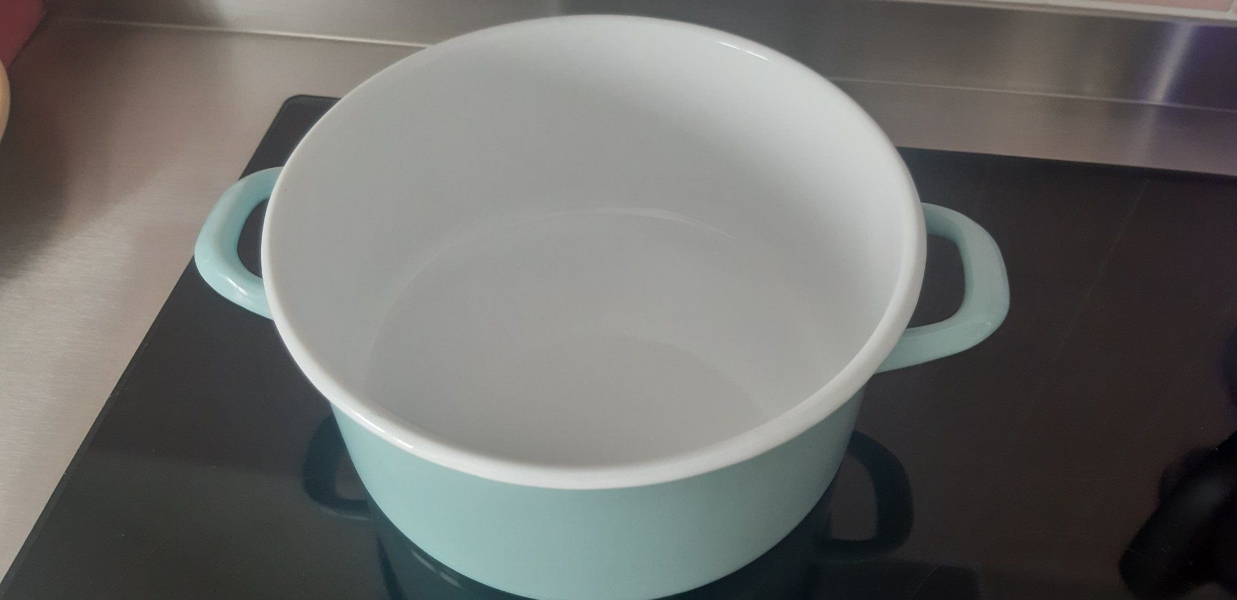 Töpfe: Emaille Kochtopf hellblau – Neu und originalverpackt aus Zürich von Venecia25 1