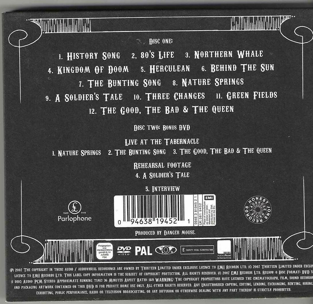 CD: The Good, The Bad & The Queen - CD + DVD – Usato da Genève venduto da CDLPBookS 1