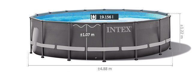 Intex Schwimmbad: INTEX 488x122cm Ultra-Solarheizpool mit 5670 Li Filterpumpe! – Neu und originalverpackt aus Wynau von Intexpool24 1