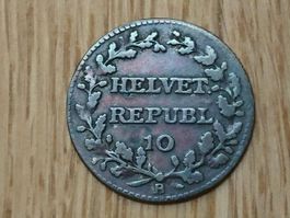 Helvetische Republik: 1 Batzen 1802 B