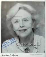 Louise Latham (1922-2018) Schauspielerin - Autogramm